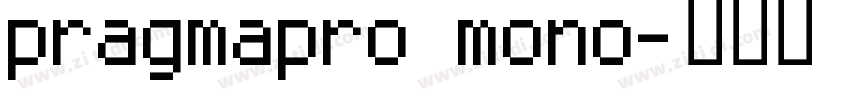 pragmapro mono字体转换